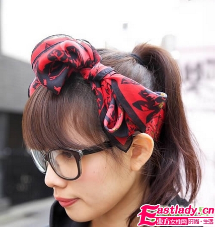 16款丝巾扎发法 人美发更美