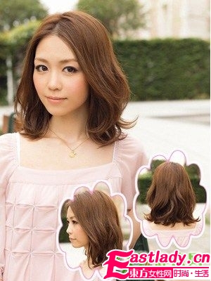 09秋季超甜美日系中长卷发造型