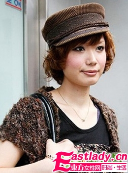 人气装扮 冬季发型与帽子的完美组合