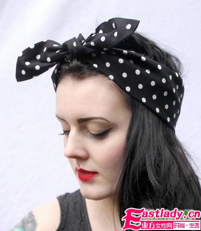 16款丝巾扎发法 人美发更美