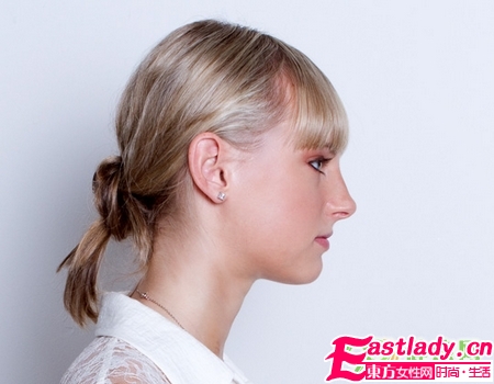  双结 发髻的盘法步骤