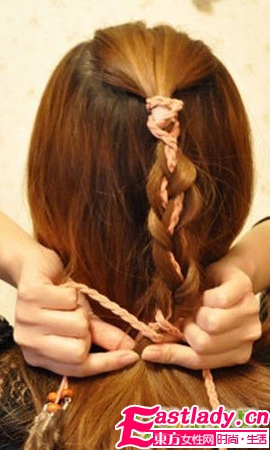 波西米亚发辫步骤图解