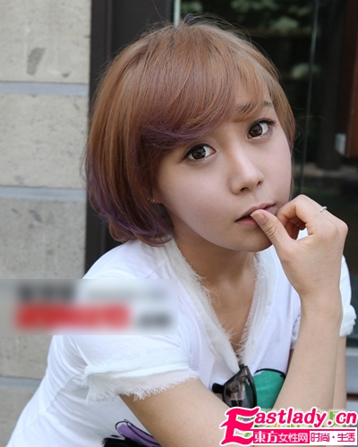 看看圆脸MM适合的发型