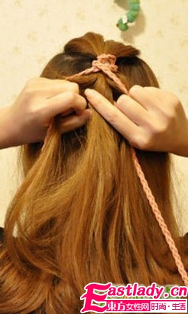 波西米亚发辫步骤图解