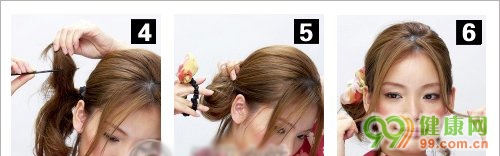 中短发怎么扎歪发髻好看