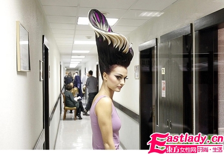 莫斯科另类发型秀 雷过Lady GaGa