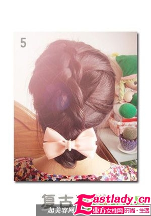 编复古草辫步骤图