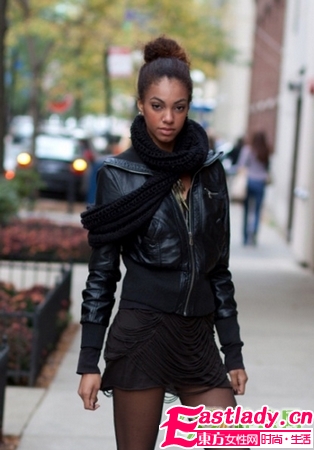 街拍外国美女流行发型