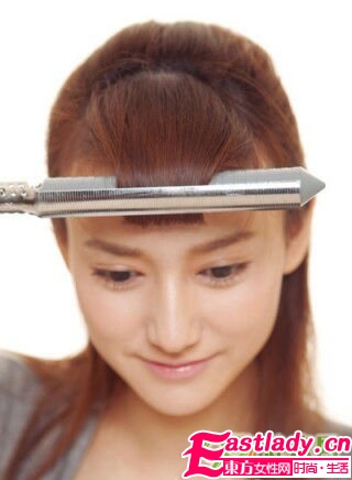 刘海卷发的窍门