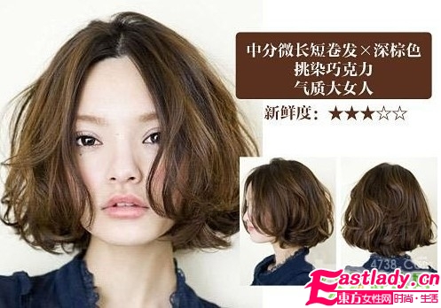 今夏流行的四款巧克力短发
