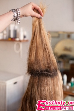 公主头鱼尾辫的编法图解