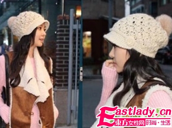冬季最爱 浪漫韩风帽子巧搭长发