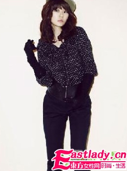 韩国明星秀个性冬日小礼帽造型