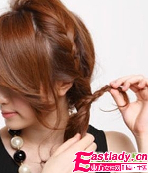 DIY华丽感妩媚新年韩式盘发