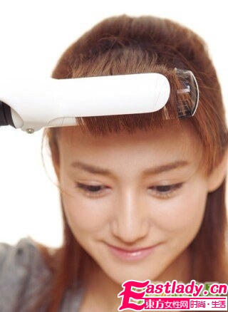 刘海卷发的窍门