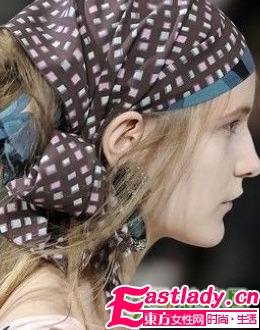 秋季 明星也爱的头巾发饰DIY