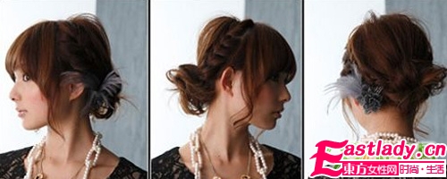 DIY华丽感妩媚新年韩式盘发