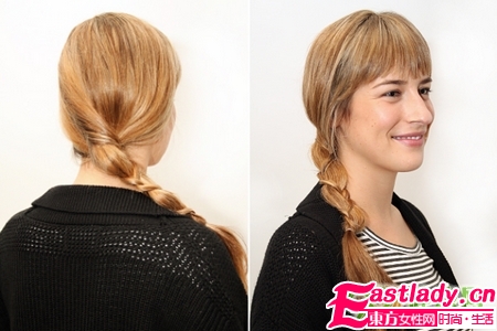 简单又别致的变异辫子发型编法