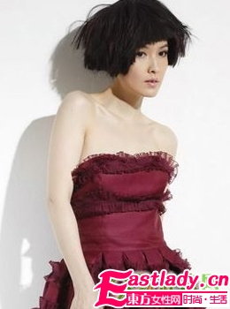 诱惑写真 周慧敏顶蓬乱蘑菇头