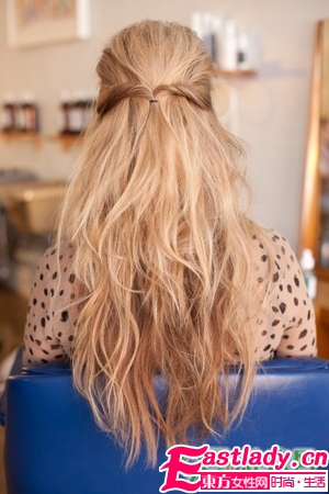 公主头鱼尾辫的编法图解