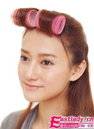 刘海卷发的窍门