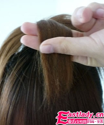 中长发怎么扎花苞头