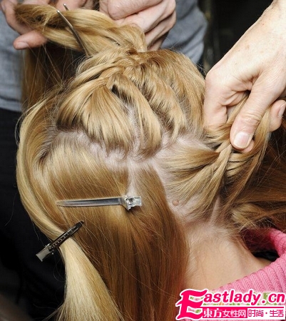 唯美法式麻花辫编发发型