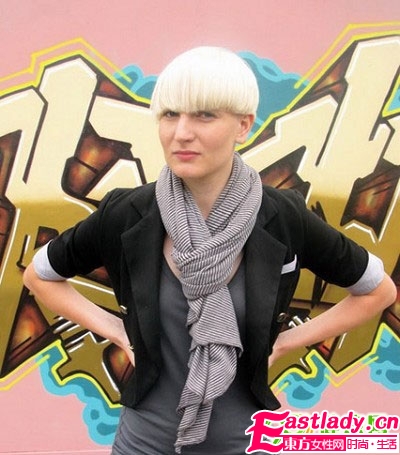 欧美街拍 围巾发型时尚巧搭