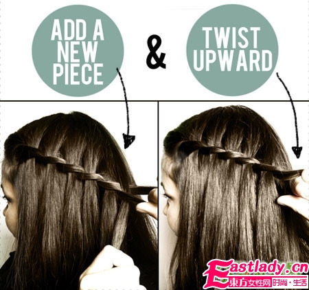 劳伦.康拉德教你瀑布麻花辫