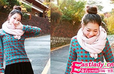 DIY可爱又时尚的冬季发型步骤