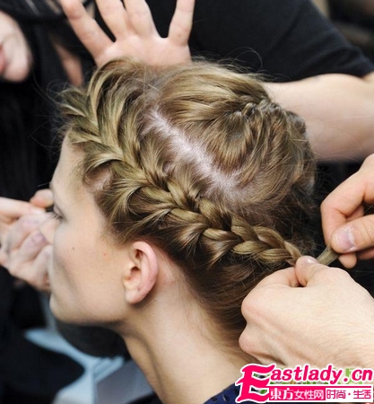 唯美法式麻花辫编发发型