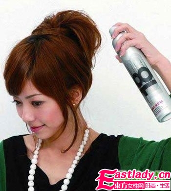 最实用花苞头盘发步骤图解