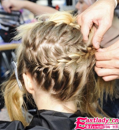 唯美法式麻花辫编发发型