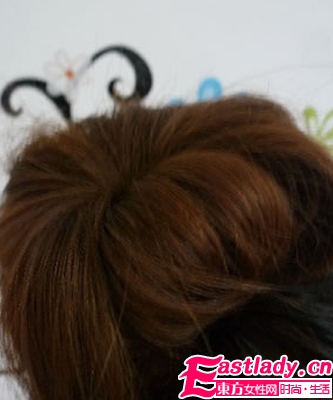 中长发怎么扎花苞头