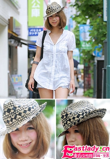 妙招发型帽子配让你告别"大饼脸"