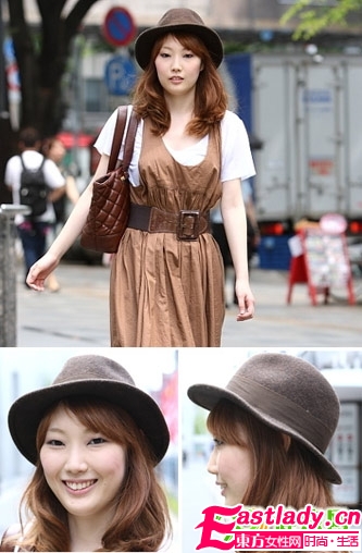 妙招发型帽子配让你告别"大饼脸"