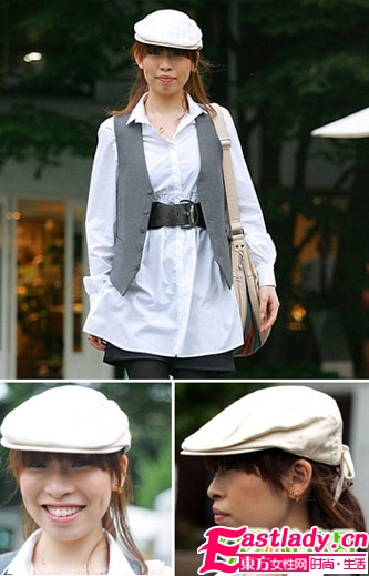 妙招发型帽子配让你告别"大饼脸"