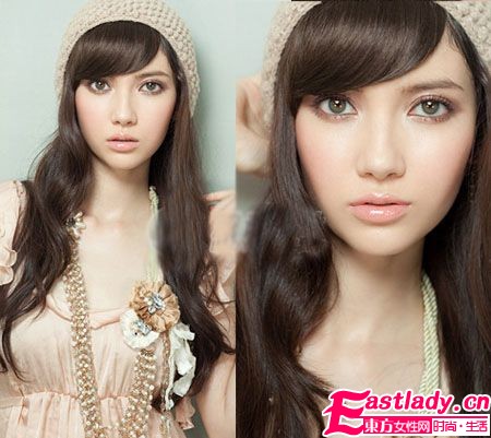 10款最招桃花发型 绝美朦胧味