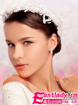 魅力独特 7款美丽新娘盘发步骤