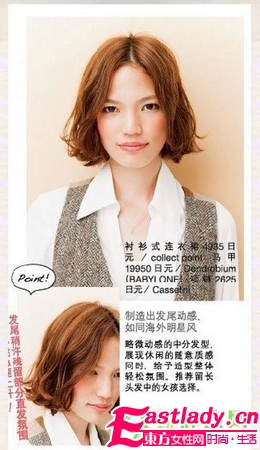 2012年初春5款中分发型 更显女人味