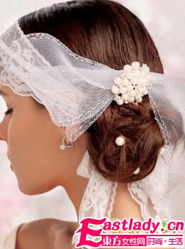 魅力独特 7款美丽新娘盘发步骤