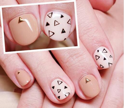 短指甲美甲图片推荐 可爱粉色淑女系列