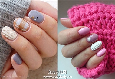 指甲+搭配毛衣 今冬最夯的 针织毛衣 指彩