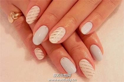 美甲教程之超炫金属美甲设计