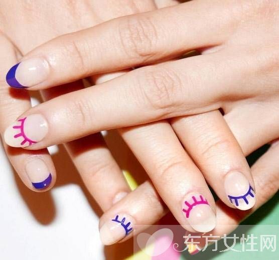 夏日美甲图案大分享 指尖上的色彩碰撞