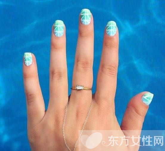 夏日美甲图案大分享 指尖上的色彩碰撞