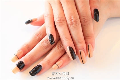 美甲教程之超炫金属美甲设计