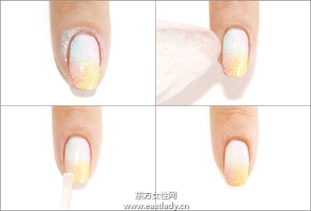 懒MM必备美甲技巧 单色、双色、多色渐层一次学会
