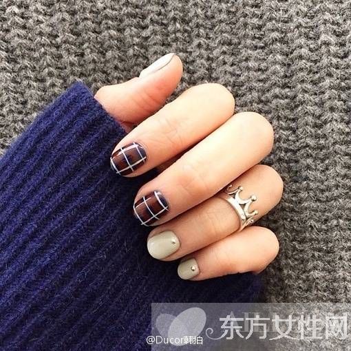 今年秋冬流行色 全在这些毛衣美甲里