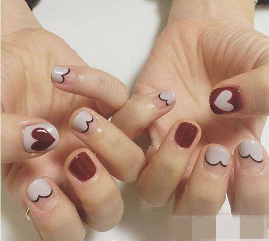 短指甲美甲图片推荐图 时下最流行的美甲样式